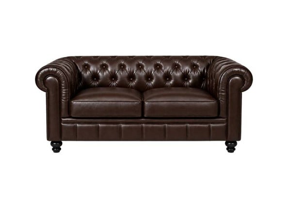 Chesterfield Bank Mokka Bruin 2-zits