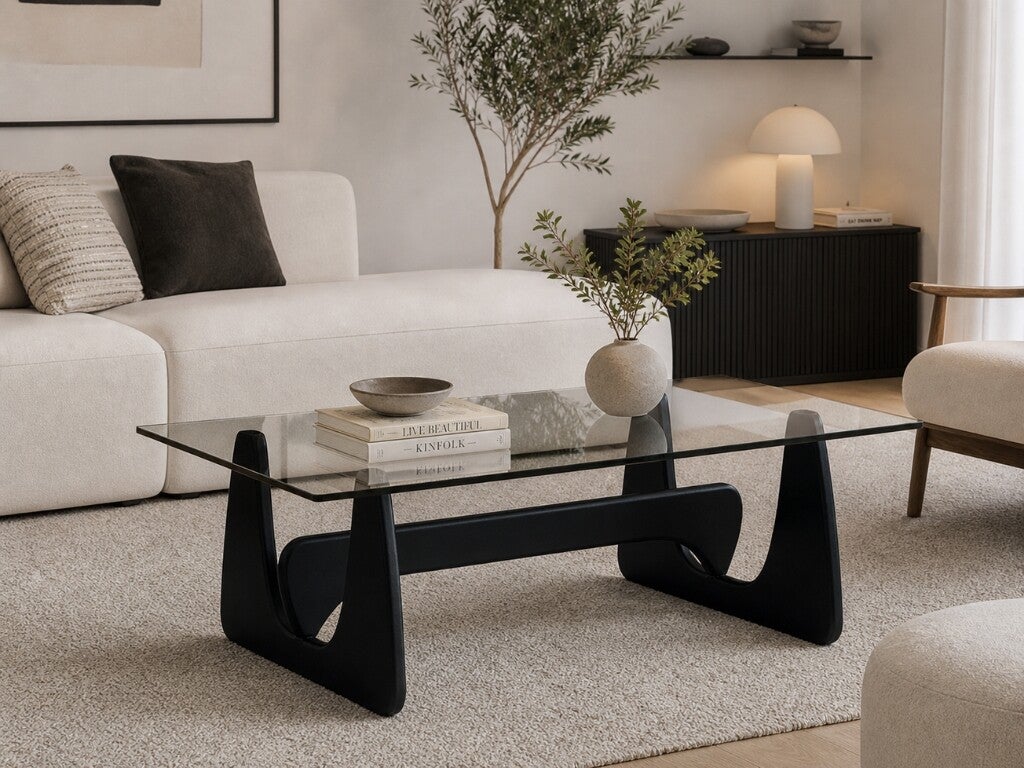 Salontafel zwart hout