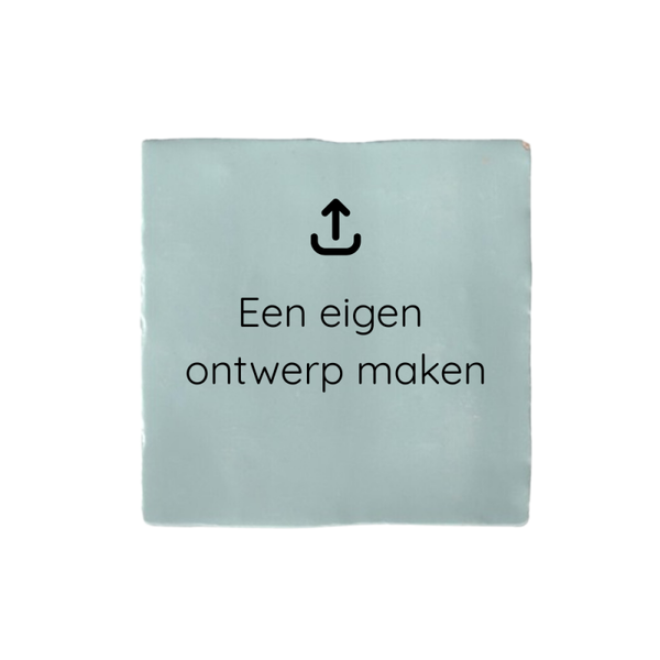 Tegeltje Lichtblauw 13x13cm - Eigen tekst