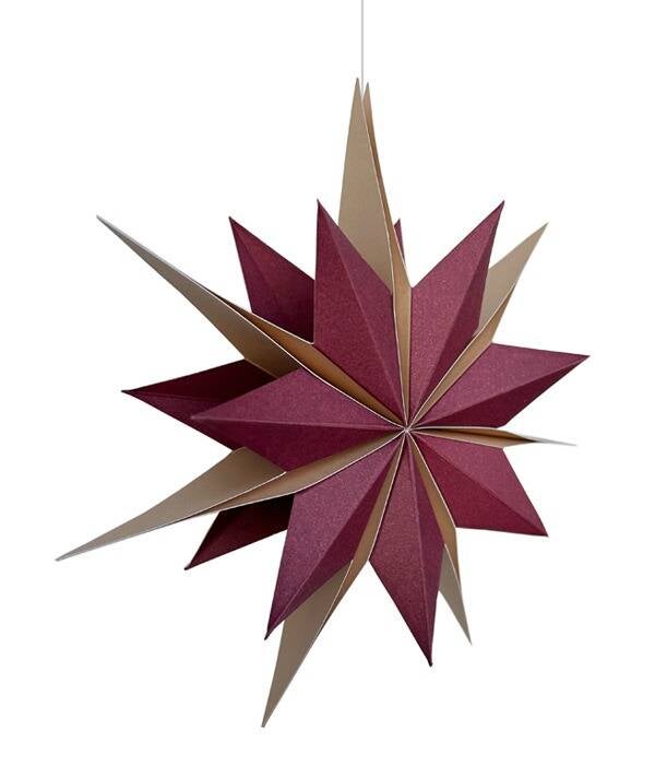 White / Gold paper star