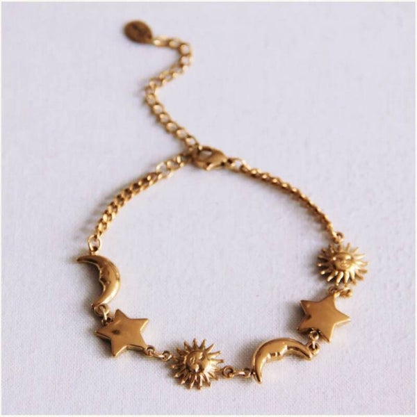 Armbandje - Moon & stars