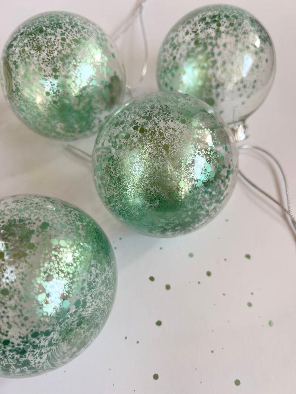 Kerstbal met naam - Groen