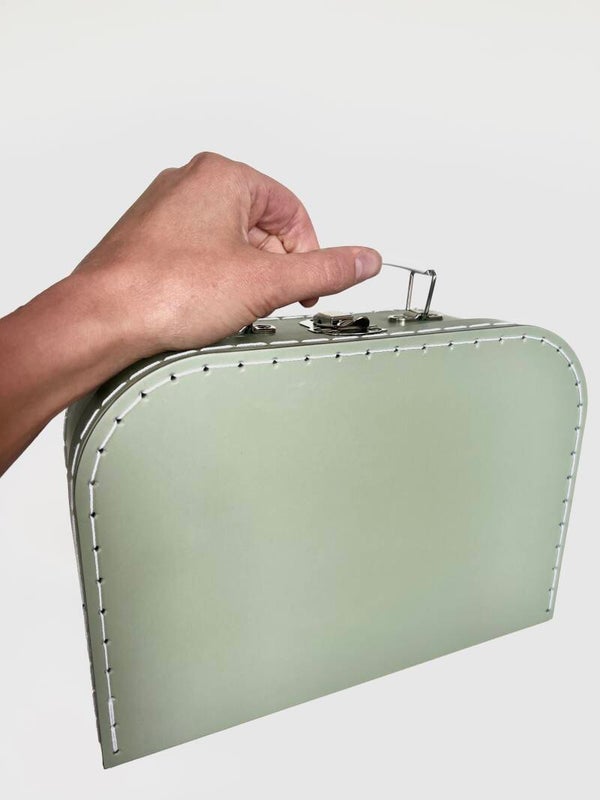 Kinderkoffertje met naam (groen)