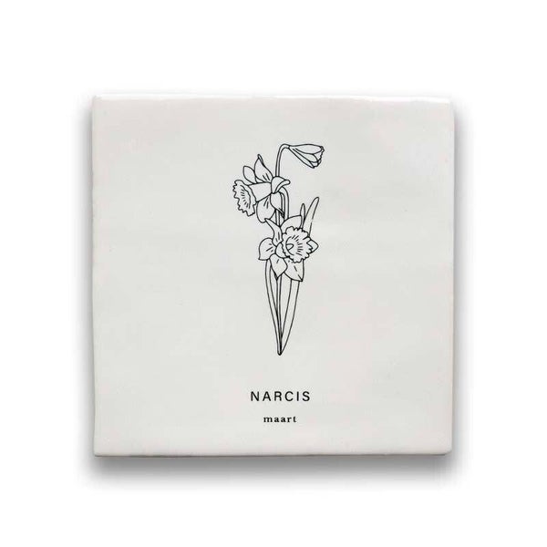 Tegeltje geboortebloem - Maart