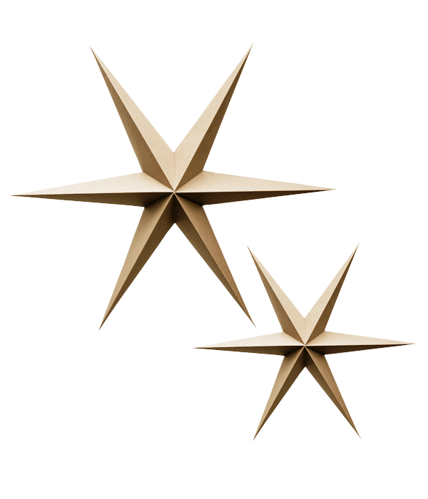 Kerststerren - Caramel