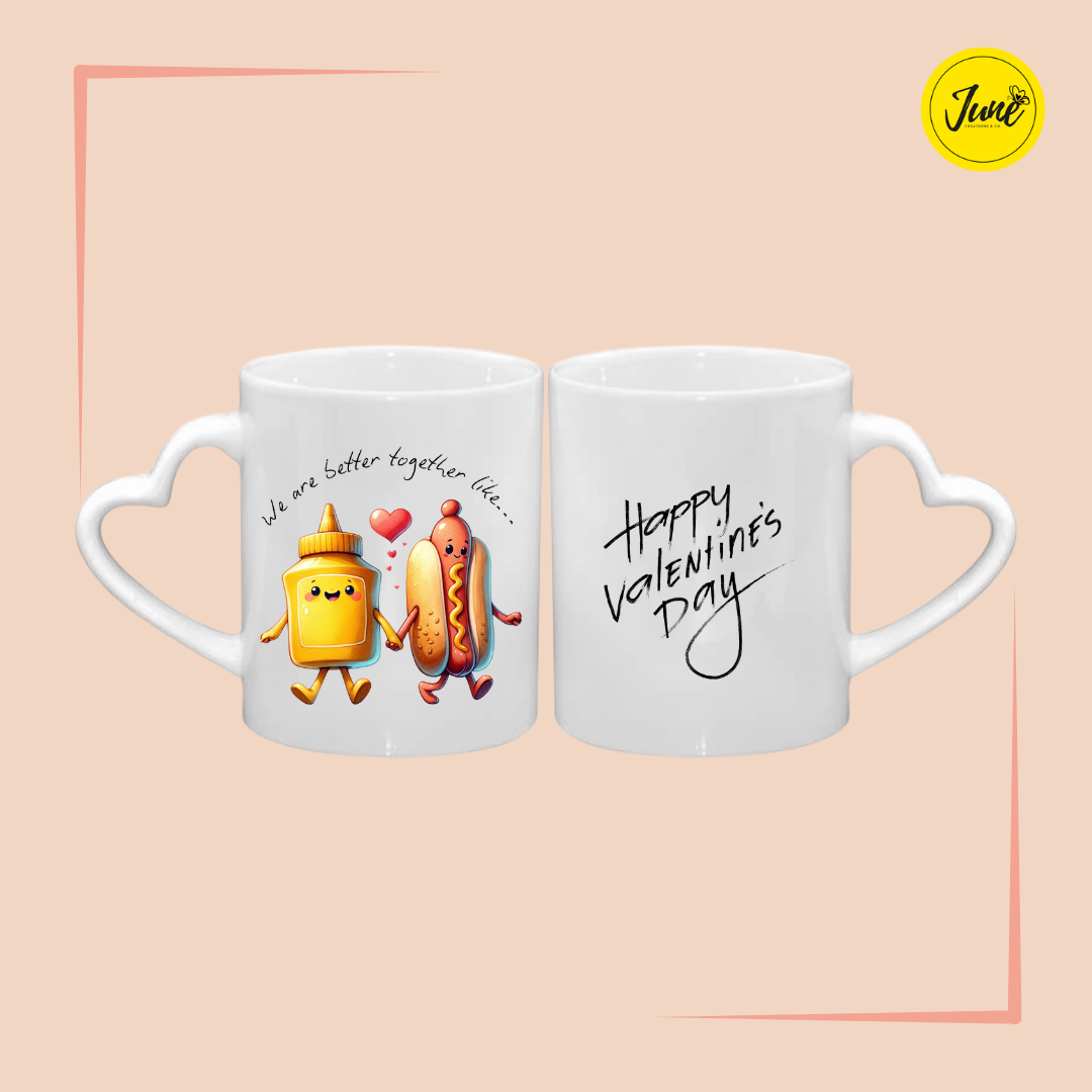 Mustard and Hot dog mug