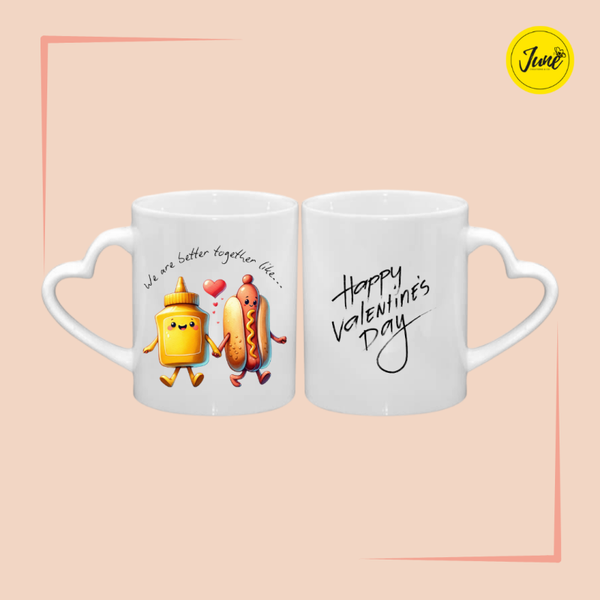 Mustard and Hot dog mug