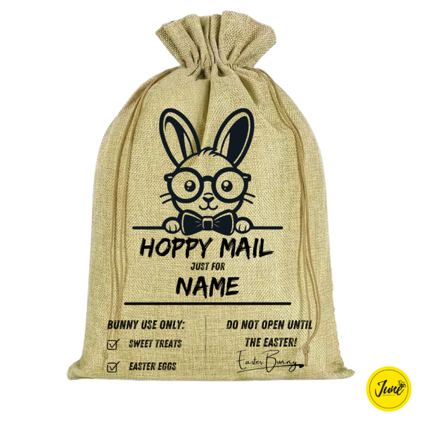 Hoppy Mail Bag - Peeking Bunny 3