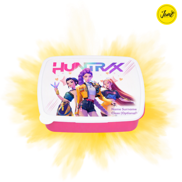 Huntrix - plastic lunch box - Pink