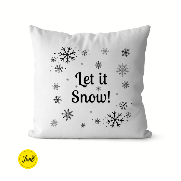 Let it snow! (monochrome) - Cushion