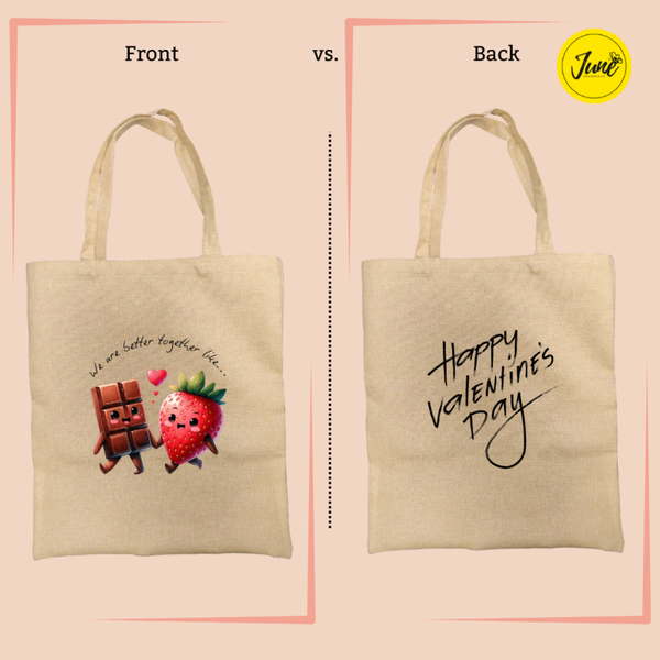 Chocolate and Strawberry Tote Bag