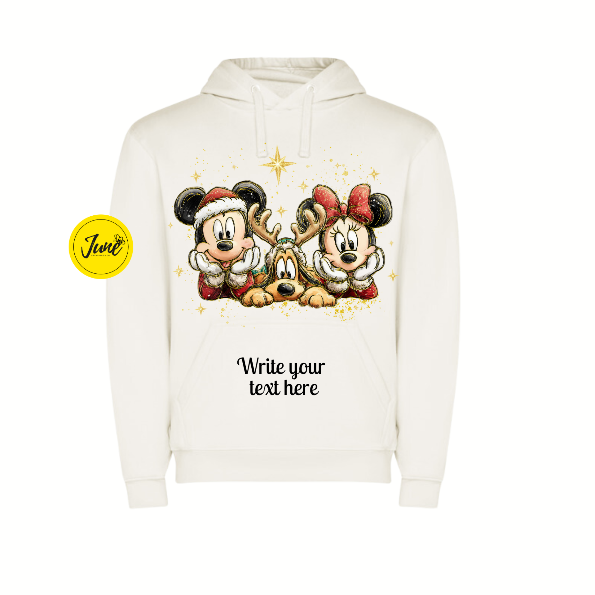 Mickey, Pluto & Minnie (personalised hoodie)