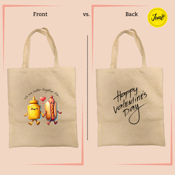 Mustard and Hot dog Tote Bag