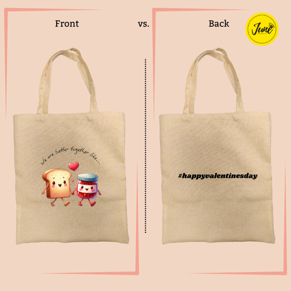 Toast and Jam Tote Bag #hashtag