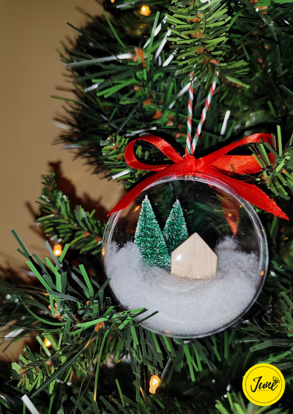 Winter scene bauble - Add Message!