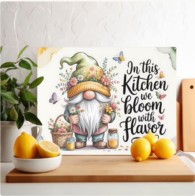 Cutting board - In the kitchen we bloom with flavor