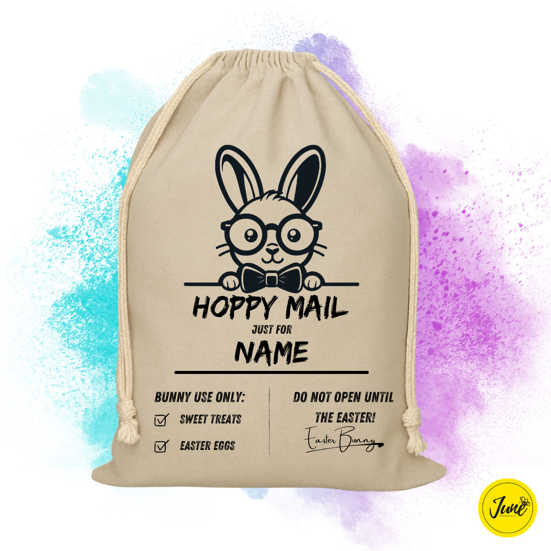 Hoppy Mail Bag - Peeking Bunny 3
