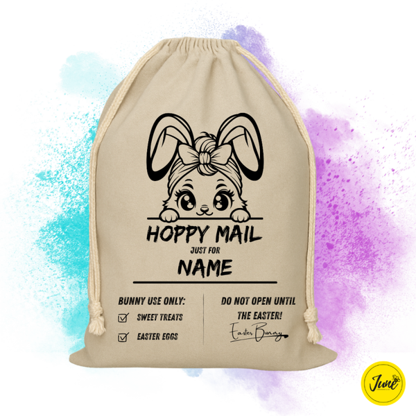 Hoppy Mail Bag - Peeking Bunny 4