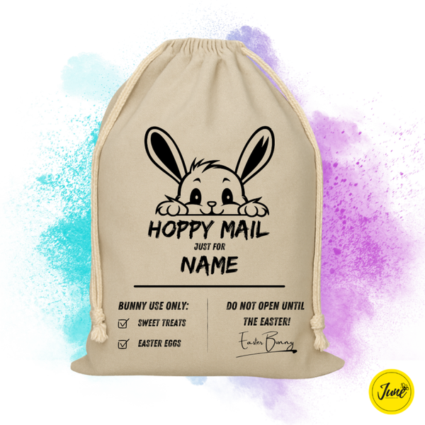 Hoppy Mail Bag - Peeking Bunny 1