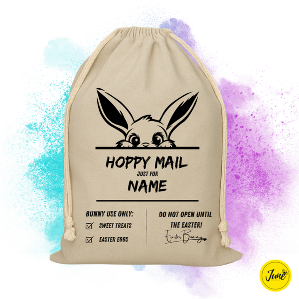Hoppy Mail Bag - Peeking Bunny 2