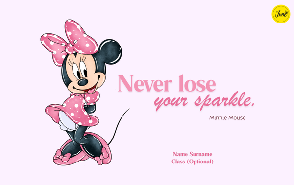 Minnie Mouse theme - plastic lunch box - Pink