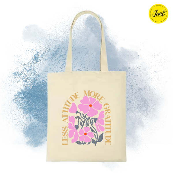Summer_Less Attitude More Gratitude Tote bag