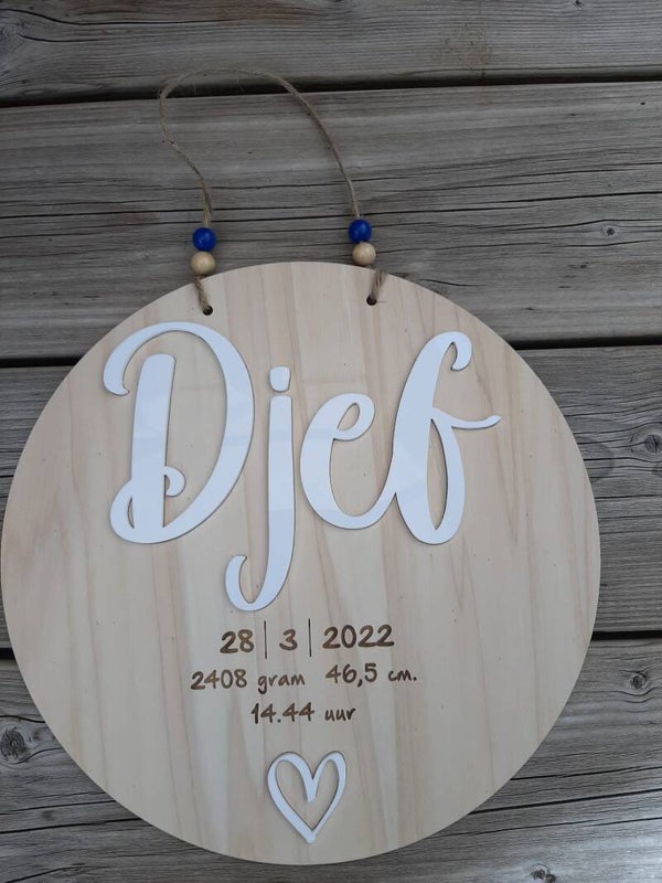 Geboortebord  Djef