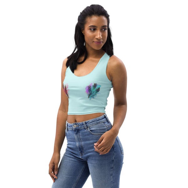 CORSET FLEURS CROP TOP