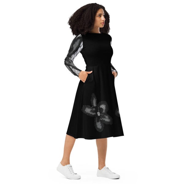 DENTELLE ROBE LONGUE PUDIQUE
