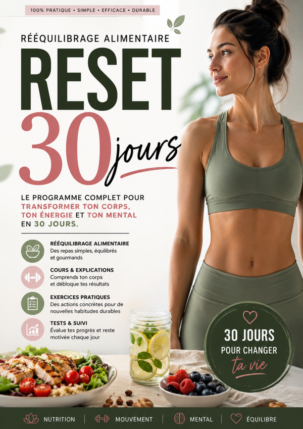 Le Programme qui reprogramme Ton Corps, Ton Mental et Ton Rapport à la Nourriture en 30 Jours
