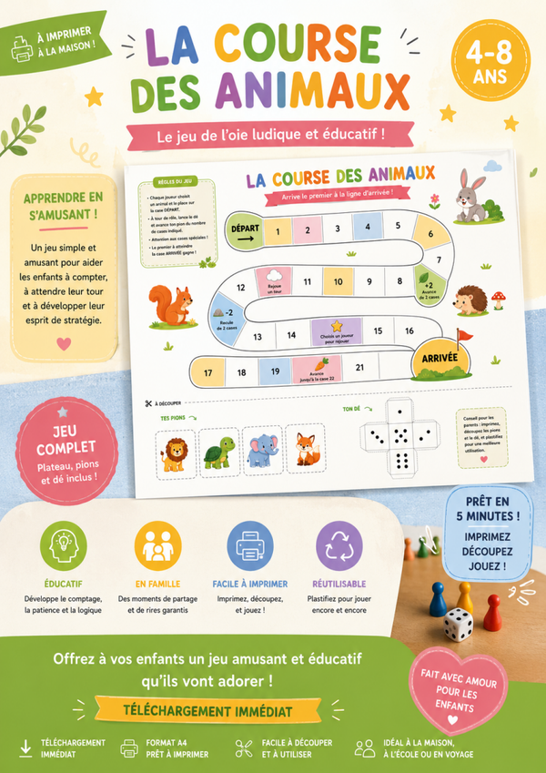 🐾 LA COURSE DES ANIMAUX 🐾
