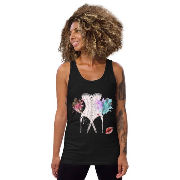 CORSET FLEURS DEBARDEUR