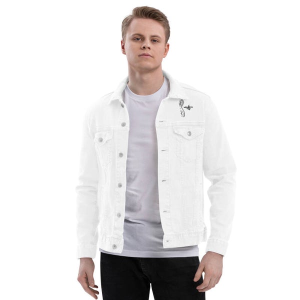 VESTE JEAN BLANC REGARD