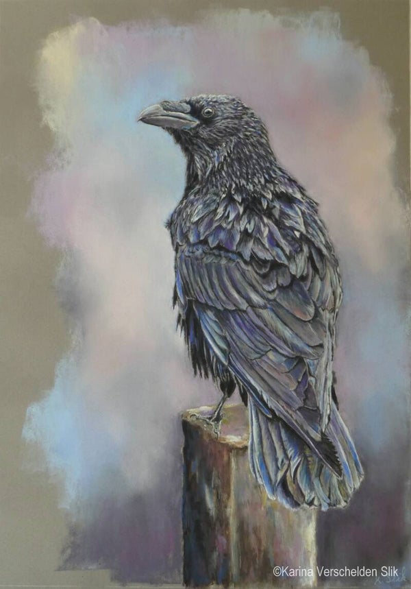 I see you: Origineel pastel werk incl. lijst. 40 x 50 cm