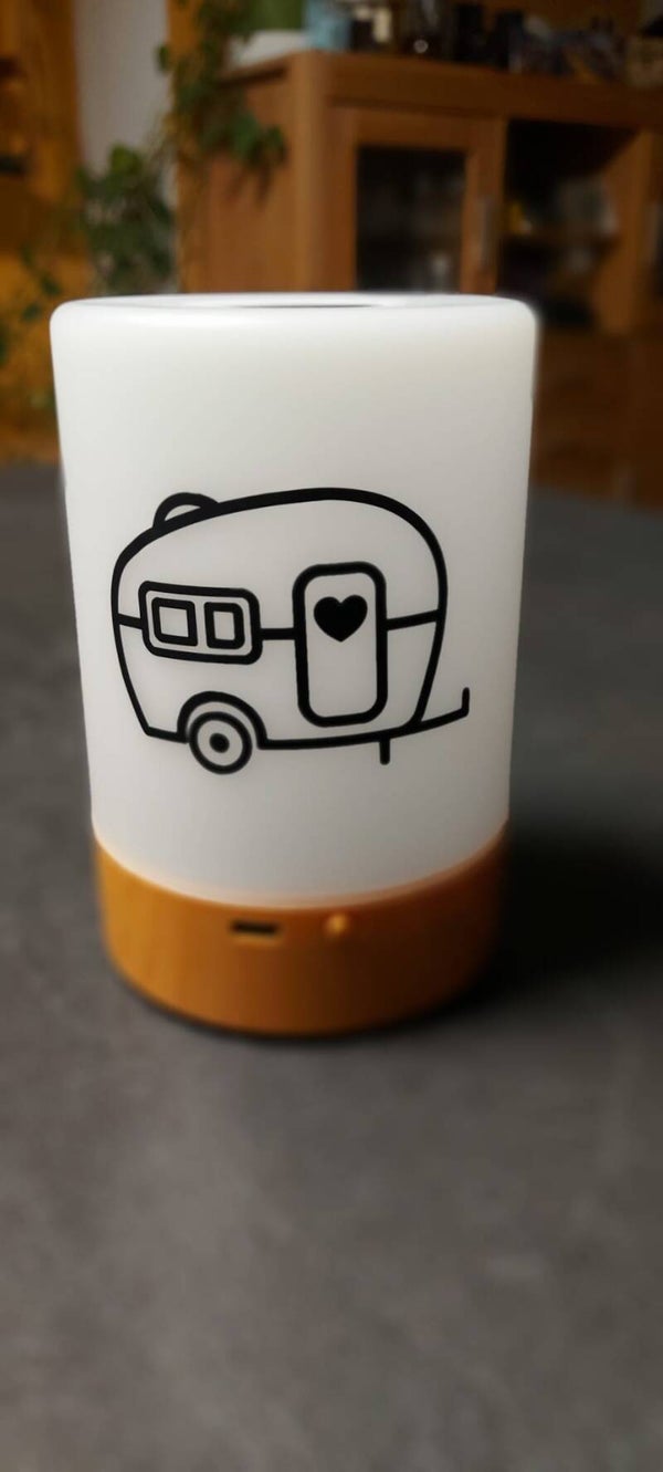 Happy Camper – Campinglampe mit wechselnder LED-Beleuchtung