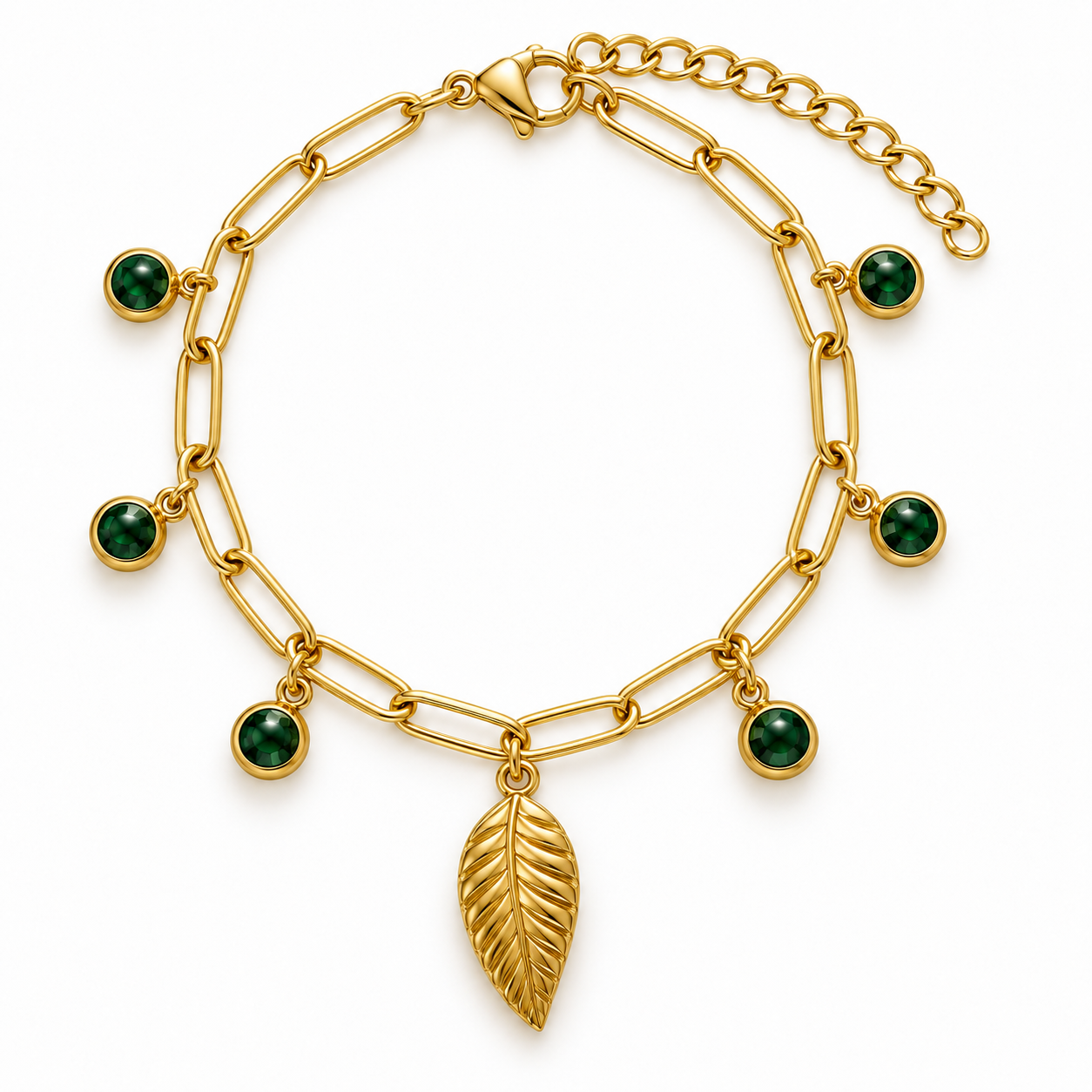 Smaragdblatt Armband