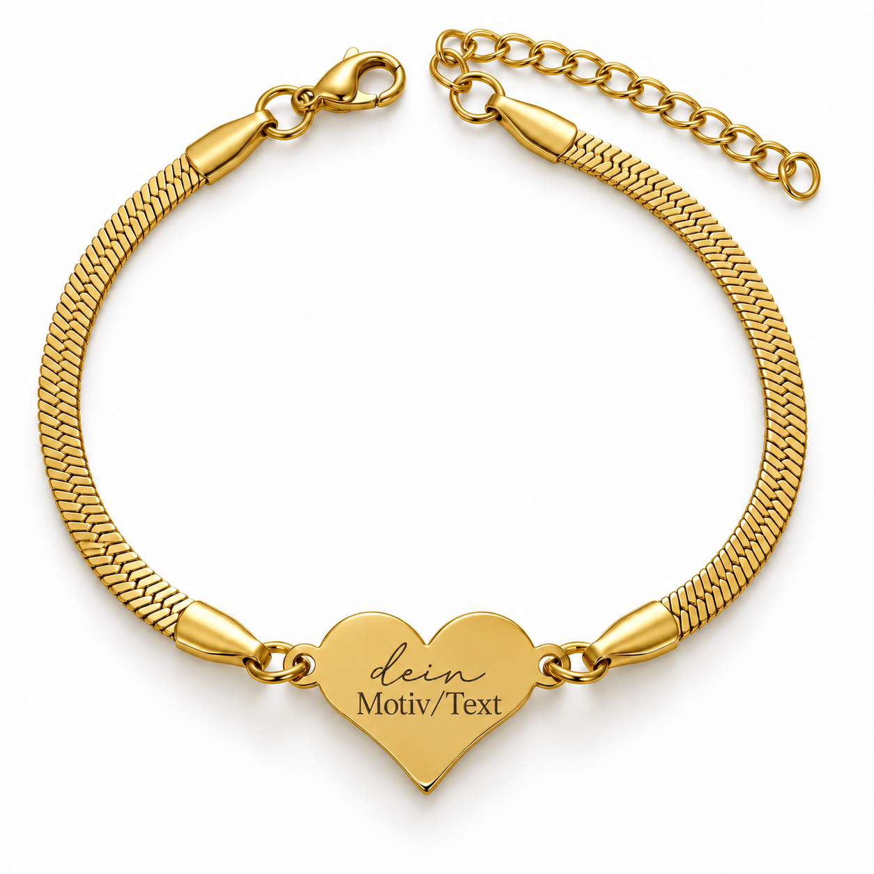 Armband mit eigenem Motiv gravieren – einseitige Wunschmotiv Gravur