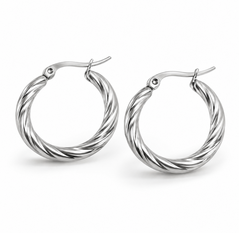 Shell Heart Ohrringe aus Edelstahl in Gold und Silber – Herz-Ohrringe von NAZZORA