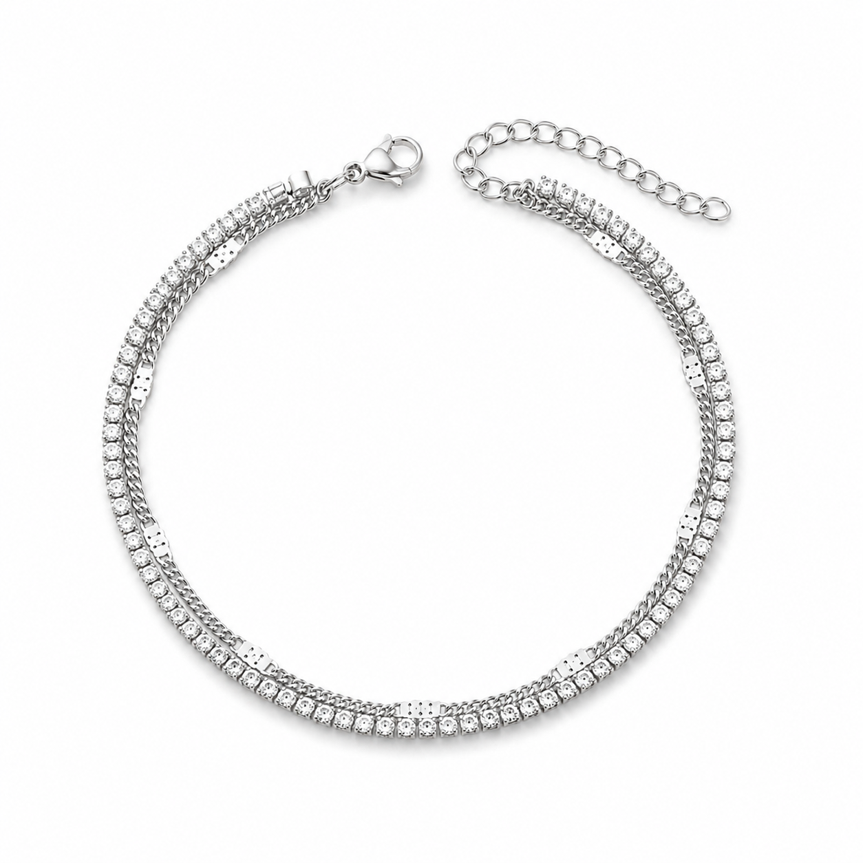 Zirkoniaglanz Fußkette