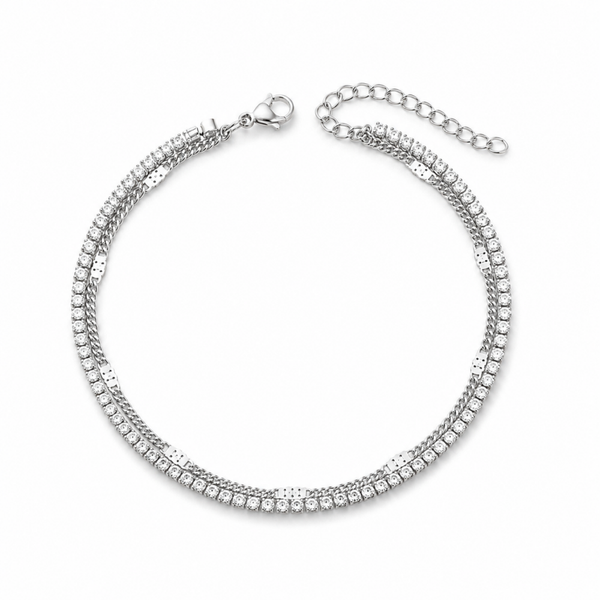 Zirkoniaglanz Fußkette