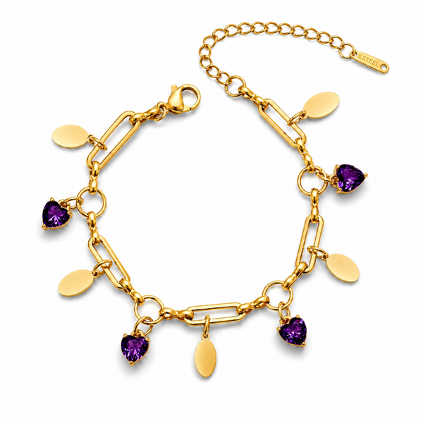 Lila Romance Armband