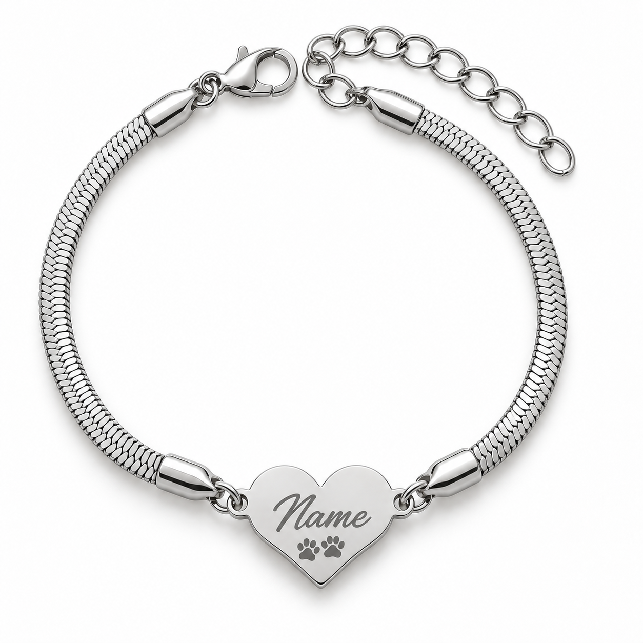 "Herzensbegleiter" Armband mit Hundenamen gravieren