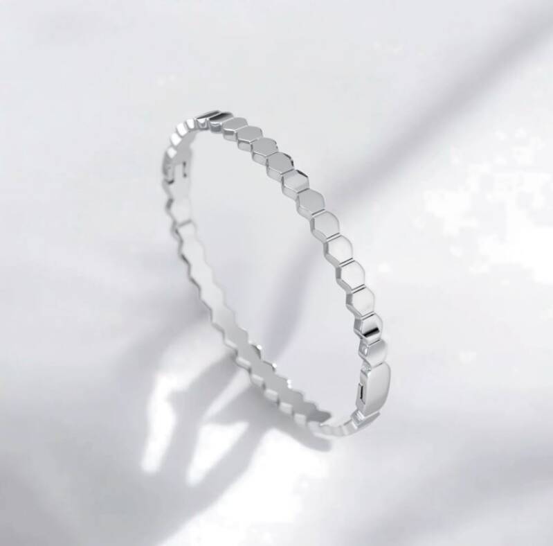Liva Armreifen gold und silber – Edelstahl Armreif von NAZZORA