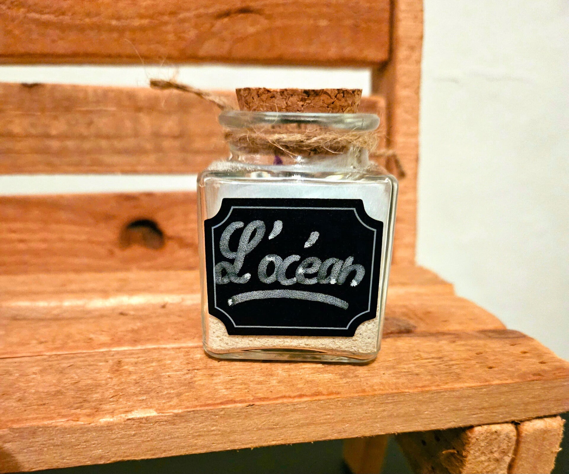 Pot parfumé artisanal L'Océan – Monoï Vanille | Décoration faite main