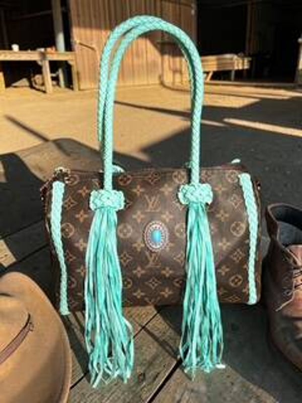 Western Turquoise Fringe Speedy Bag