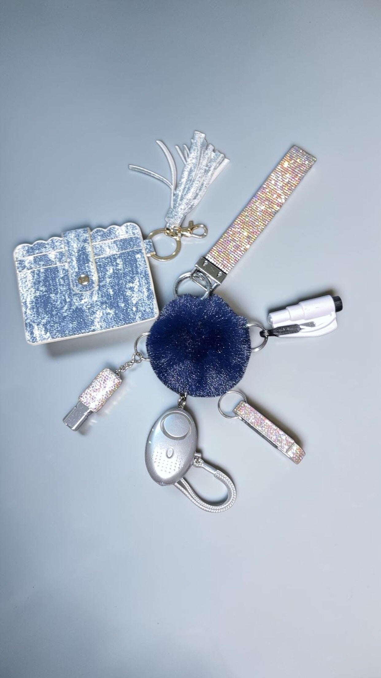Denim & Diamonds Self-Defense Keychain Set