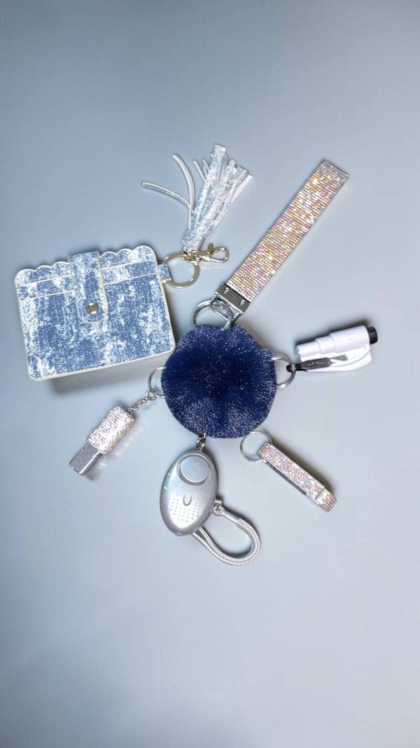 Denim & Diamonds Self-Defense Keychain Set