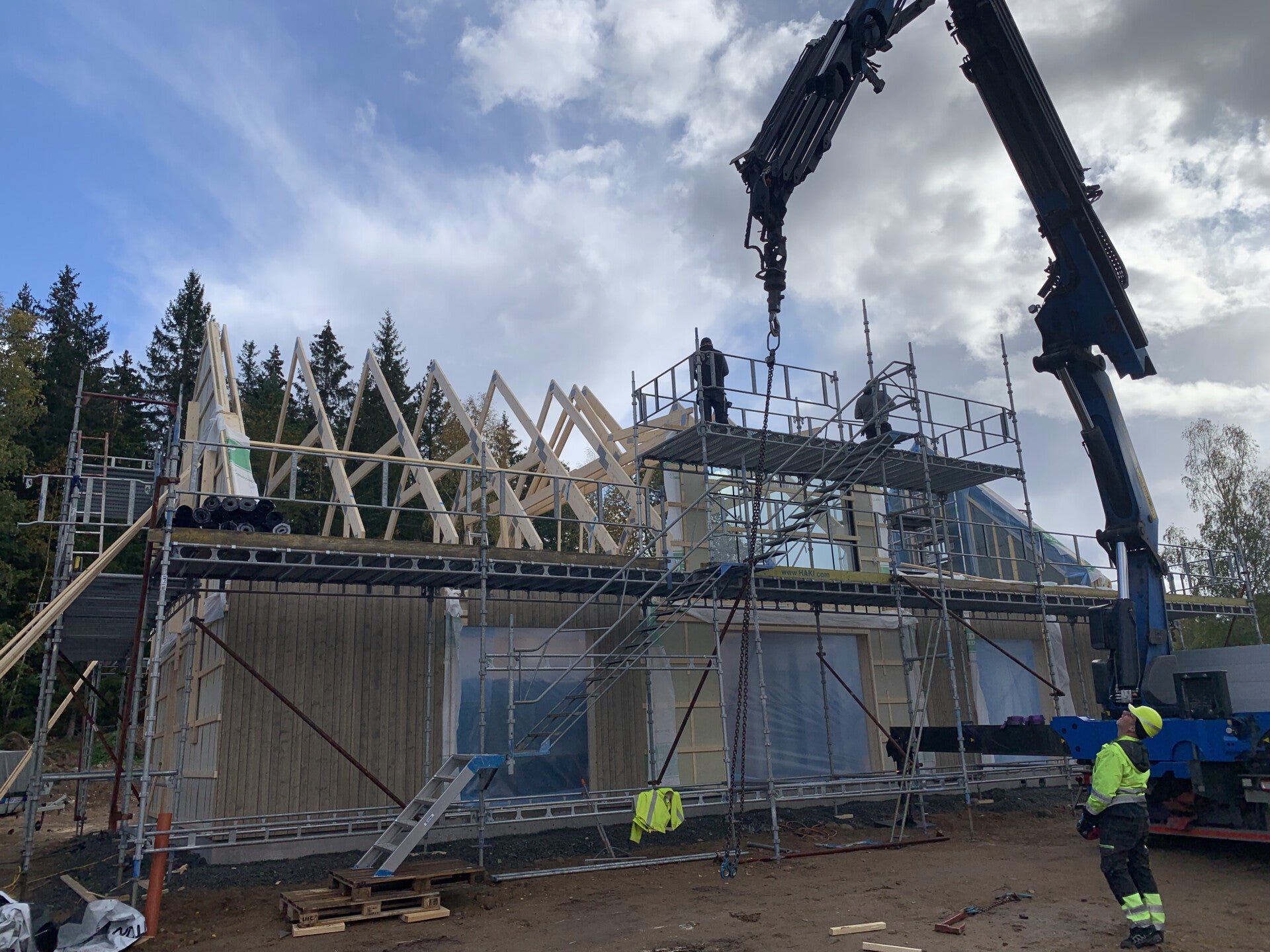 Montering av prefab hus