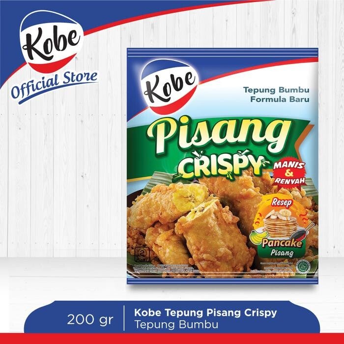 Kobe Tepung Pisang Goreng Crispy 200gr - Banana Fritter Flour