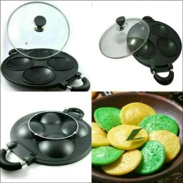 Cetakan Kue Serabi 4 lubang Happy Call